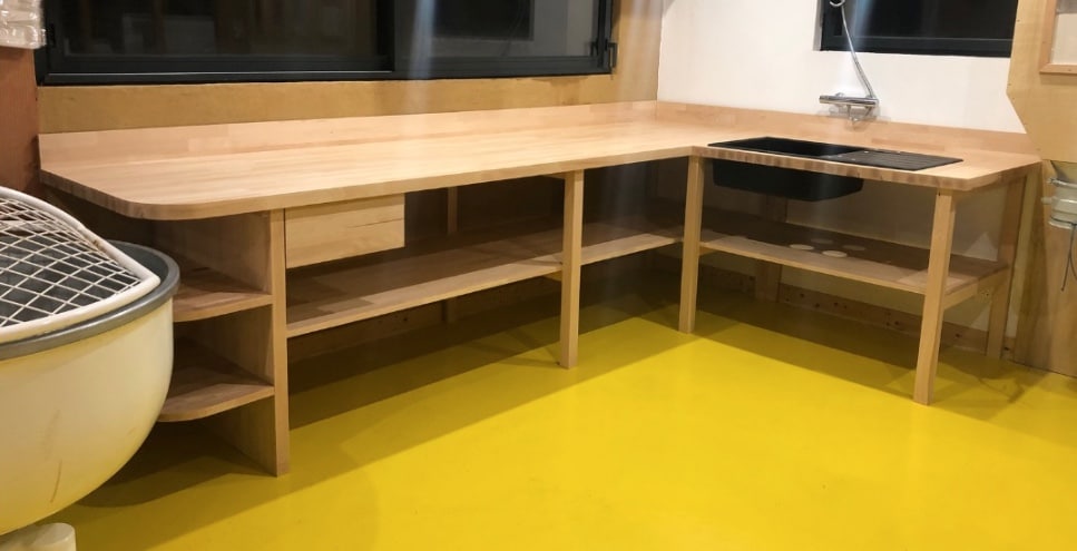 Plan de travail boulanger